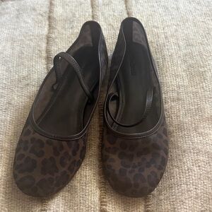 Madewell Greta Leopard Mesh Ballet Flat